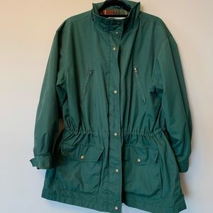 Vintage Eddie Bauer Green Jacket Wool Interior